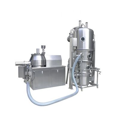 品質  Pharmaceutical Factory Medicine Powder Granule Fluid Bed Dryer Granulator 工場