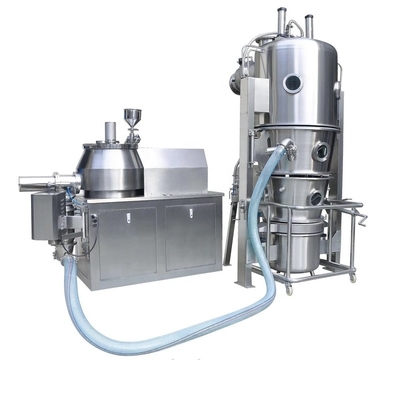 Medicine Curing GMP Pharmacy Fluid Bed Dryer Machine For Drying Medicine Powder Granule